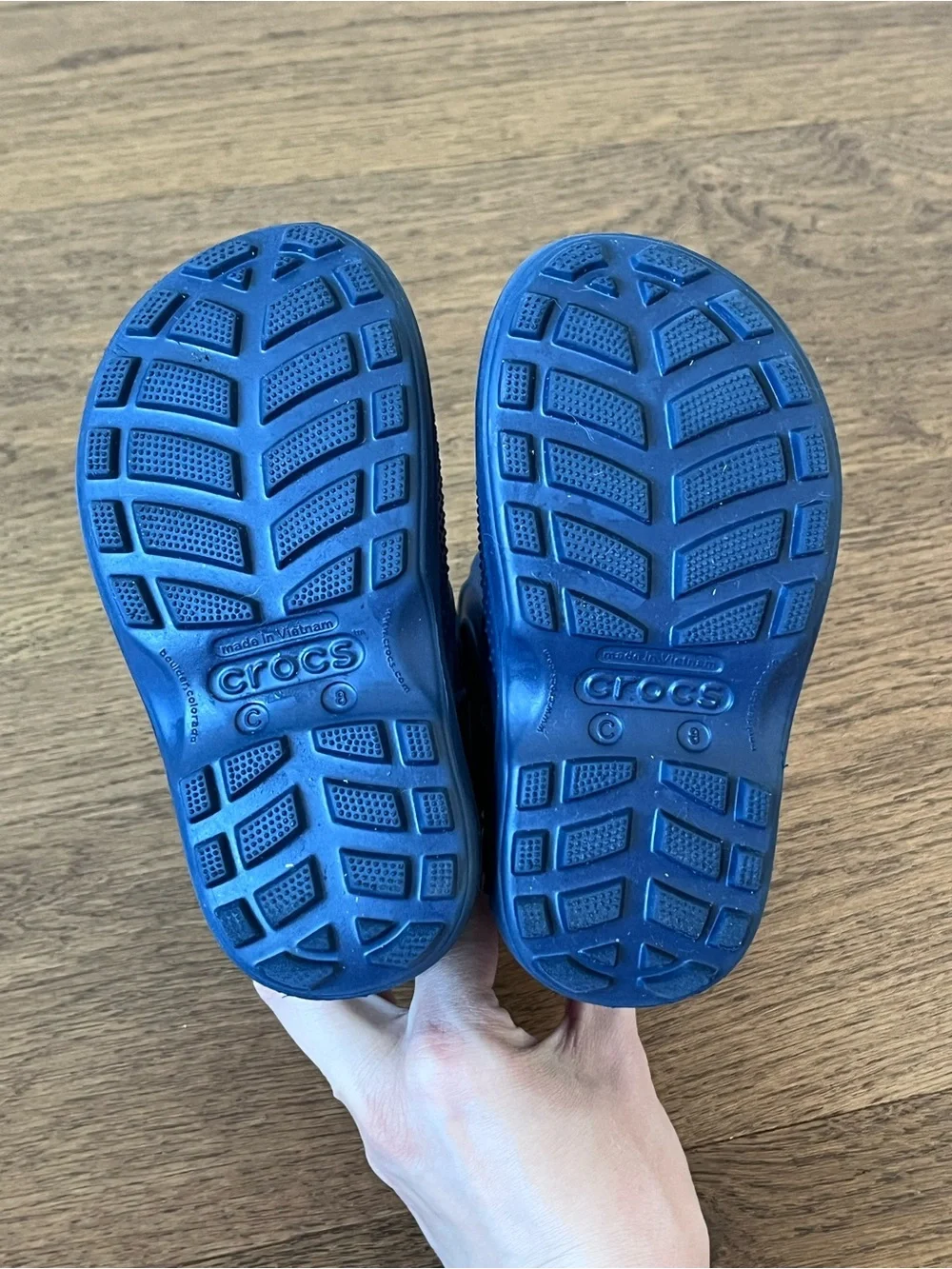 Crocs Kids Handle It Waterproof Lightweight Comfy Rain Boots Size C8 Navy Blue